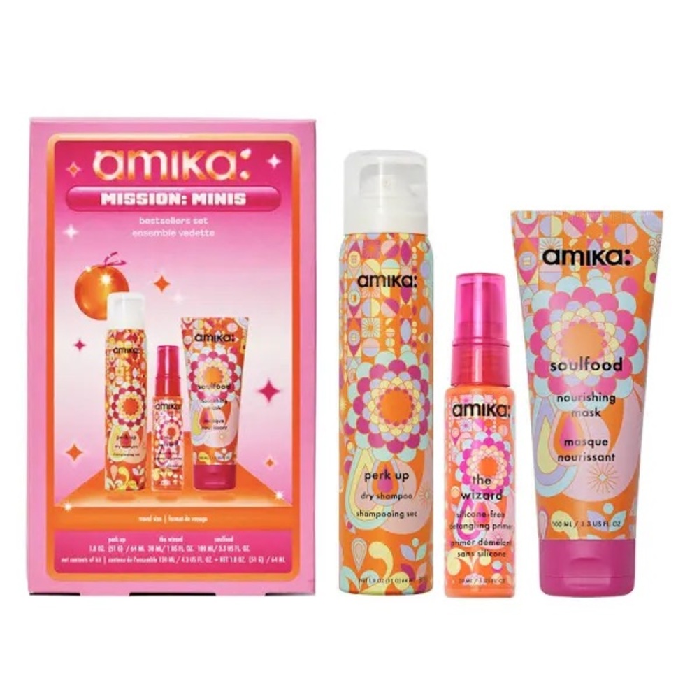 Amika Mission: Minis - Best Sellers Set - Travel Size | BNIB